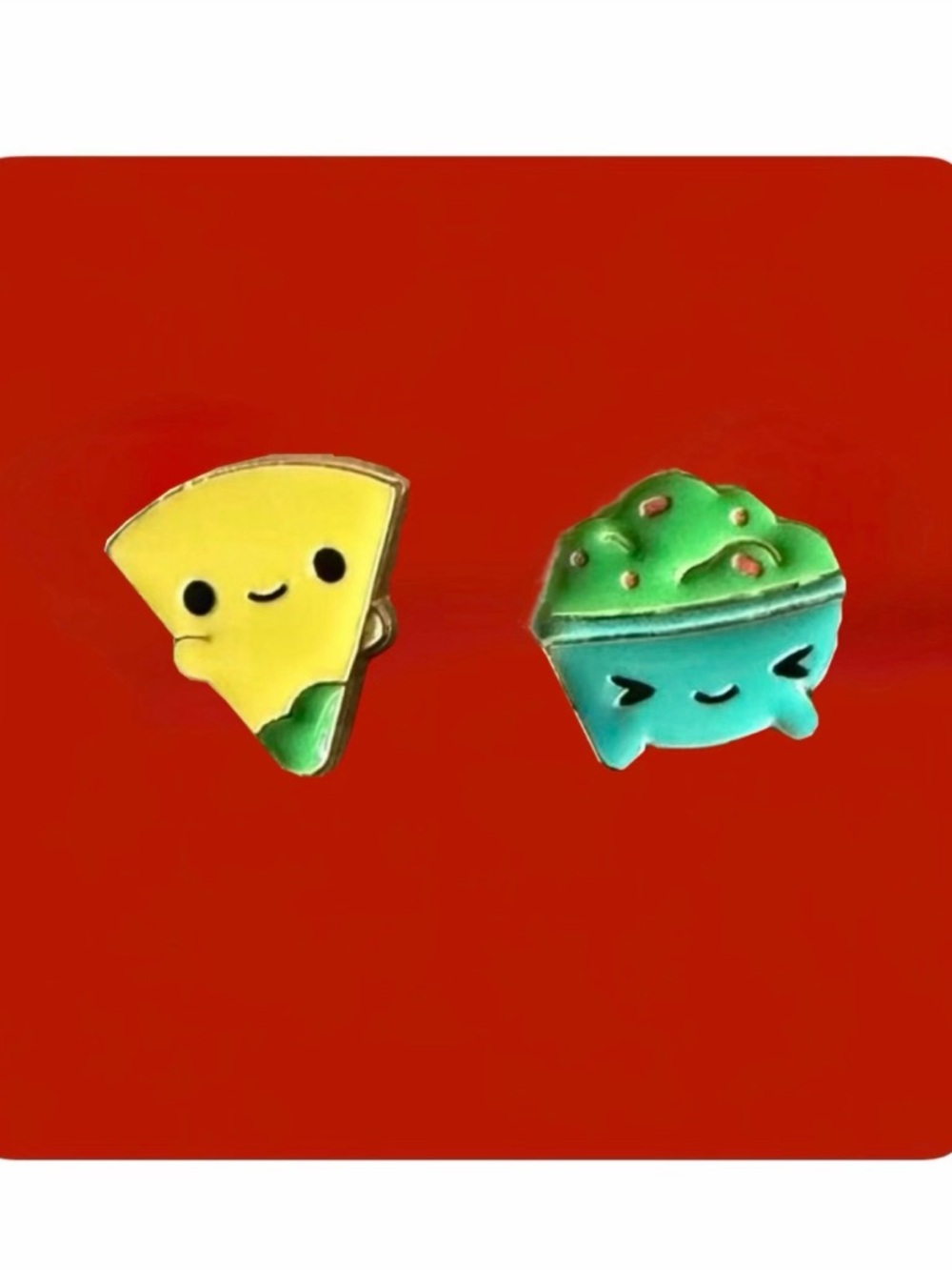 Tortilla Chip & Guac Stud Earrings 🥑